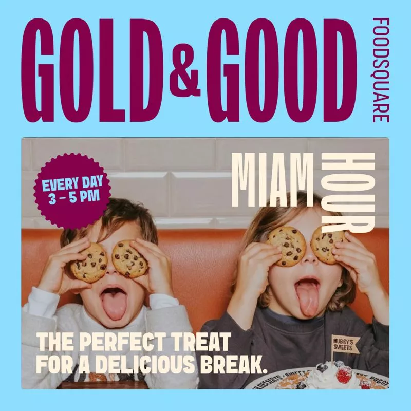 Gold & Good Miam Hour at FoodSquare in Shopping Center Cloche d’Or, every day from 3 to 5 p.m. 