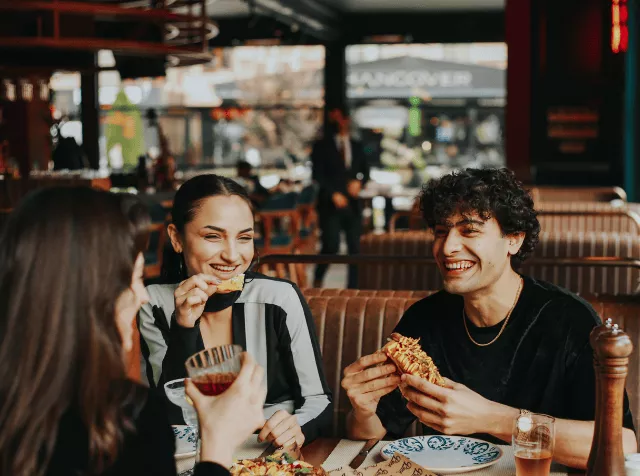 Employee enjoying lunch 